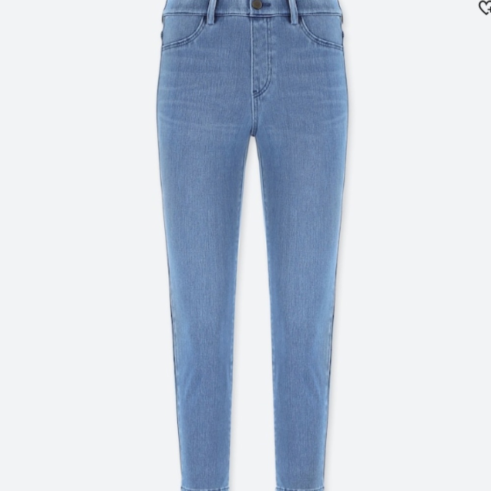 Uniqlo Denim High Waisted Cropped Jeggings